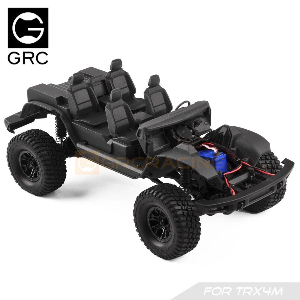 1/18 Innenraum 3D-Druck Sitze/Mittel konsole/Kotflügel für Traxxas Trx4-m Bronco Trx4m RC Crawler Auto Upgrade Zubehör