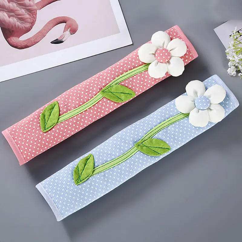 Cloth Handle Cover Door Fridge Knob Cover Cotton Refrigerator Handle Gloves For Home Decations door knob covers door handle covers
