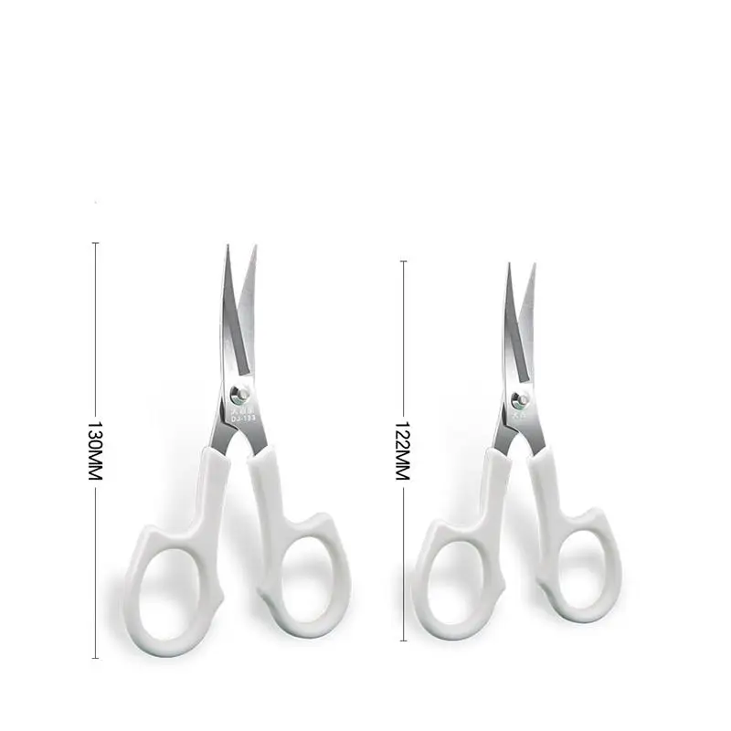 130/122MM Bent Head Embroidery Scissors for Needlework Cutting Sewing Fabric Cross Stitch Tailor'S Scissor for Sewing Scissors Tailor Scissors Sewing Supplies Craft Scissors
