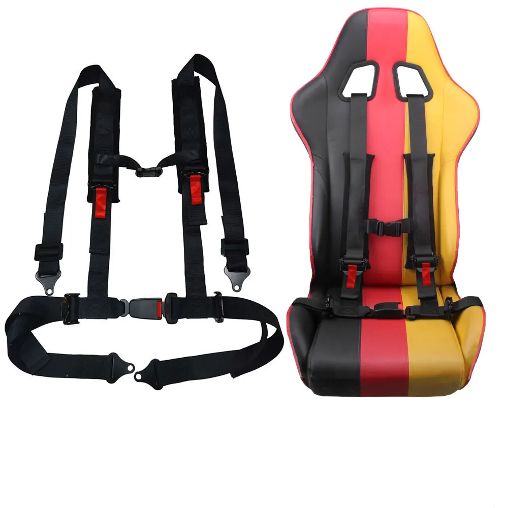 2 inch Universal 4 Point Bolt Mounting Racing Seat Belt Safety Harness