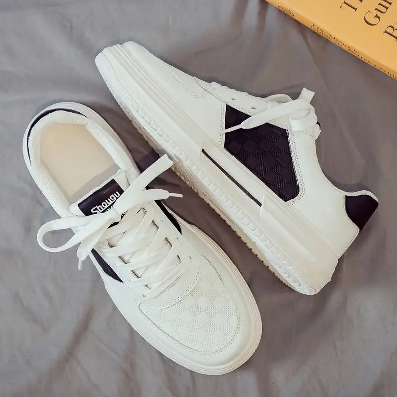 

2023 Spring New Little White Fashion Shoes Dad Men's Shoe Versatile Casual Sports Board Shoes
