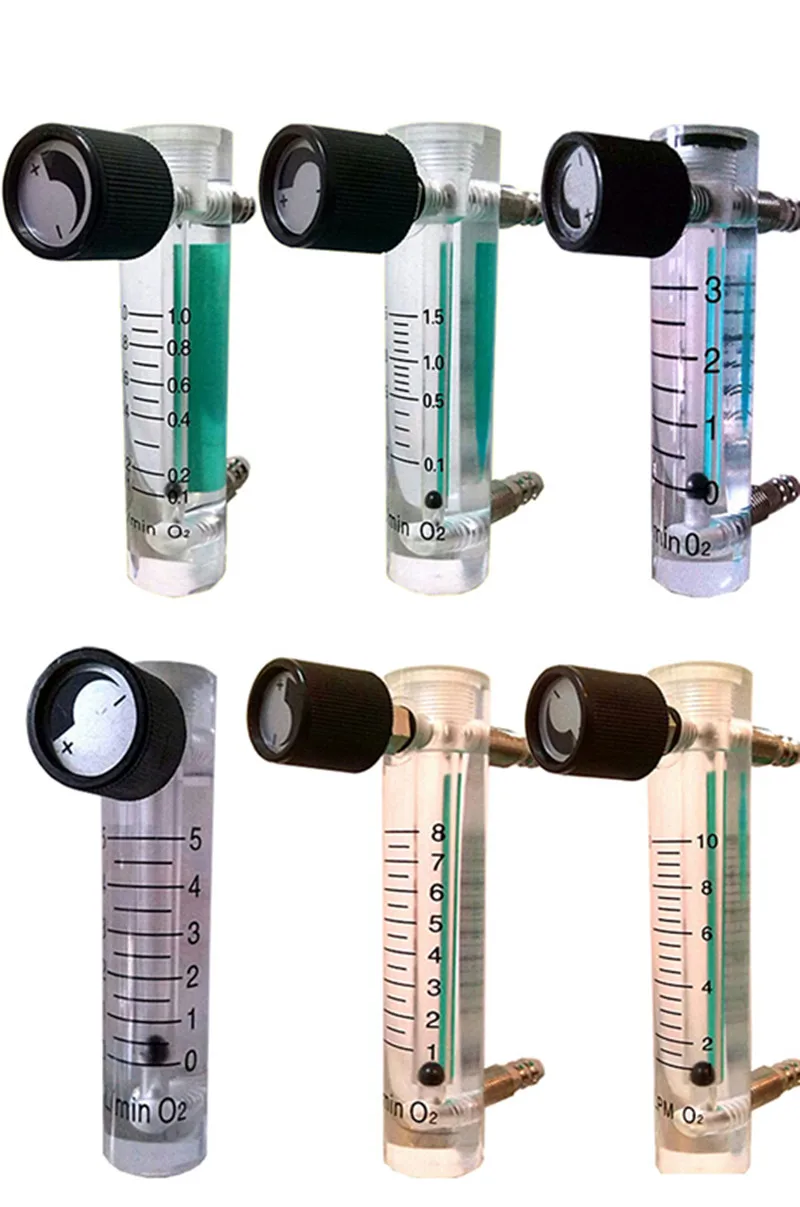 Air Oxygen Gas flow meter flowmeter caudalimetro counter flow indicator O2 oxigen gas meter device switch 0.1-35L/min