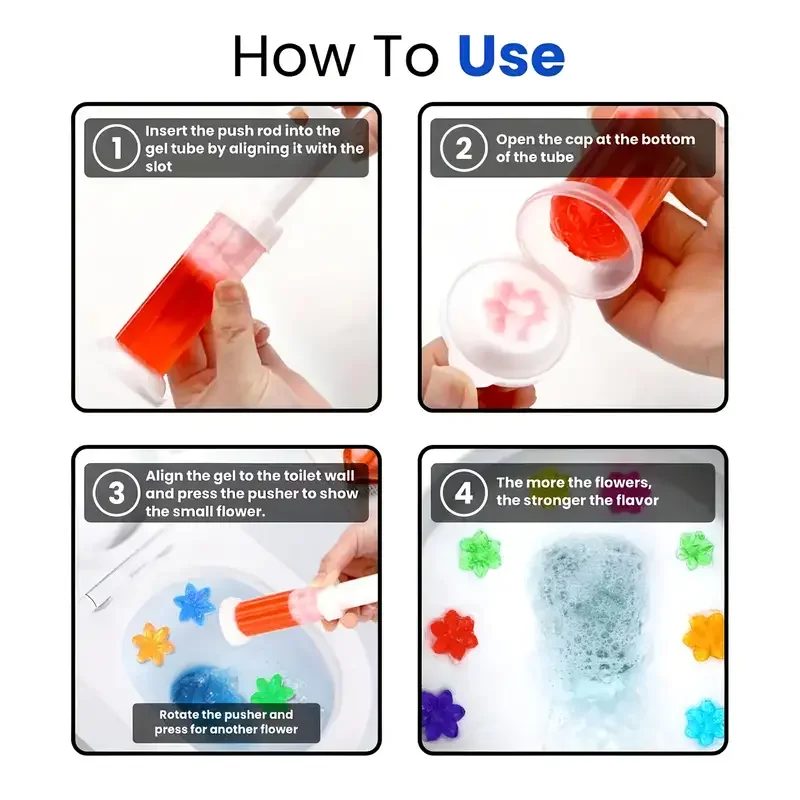 1/20 pezzi Gel detergente per WC al profumo di fiori, siringa, detergente aromatico per scarichi, deodorante per ambienti, elimina gli odori, strumento per il bagno di casa_voghion.com