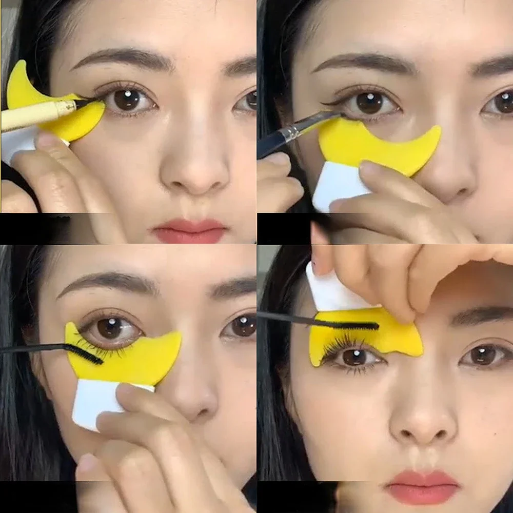 Makeup Tools Eyeliner Stencil Tool Eye Makeup Tools Magic Eyeliner Stencil Model Beginner Eyes Makeup Assist Helper Women Eyeliner Guide Card Mold Eye Shadow Makeup Template Tools
