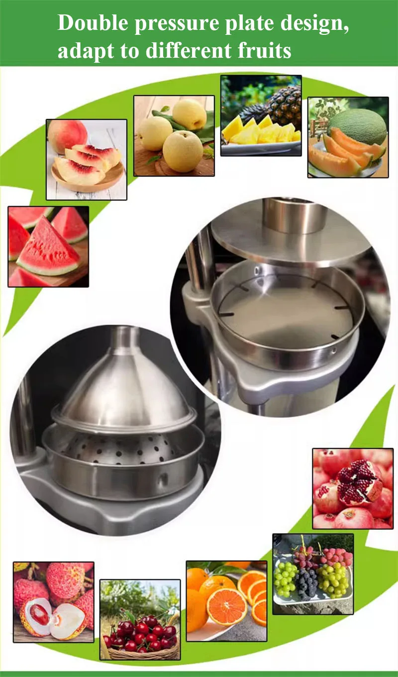 Stainless Steel Fruit Juicer Manual Juice Press Machine for Apples Oranges Juice Drinks Making 3