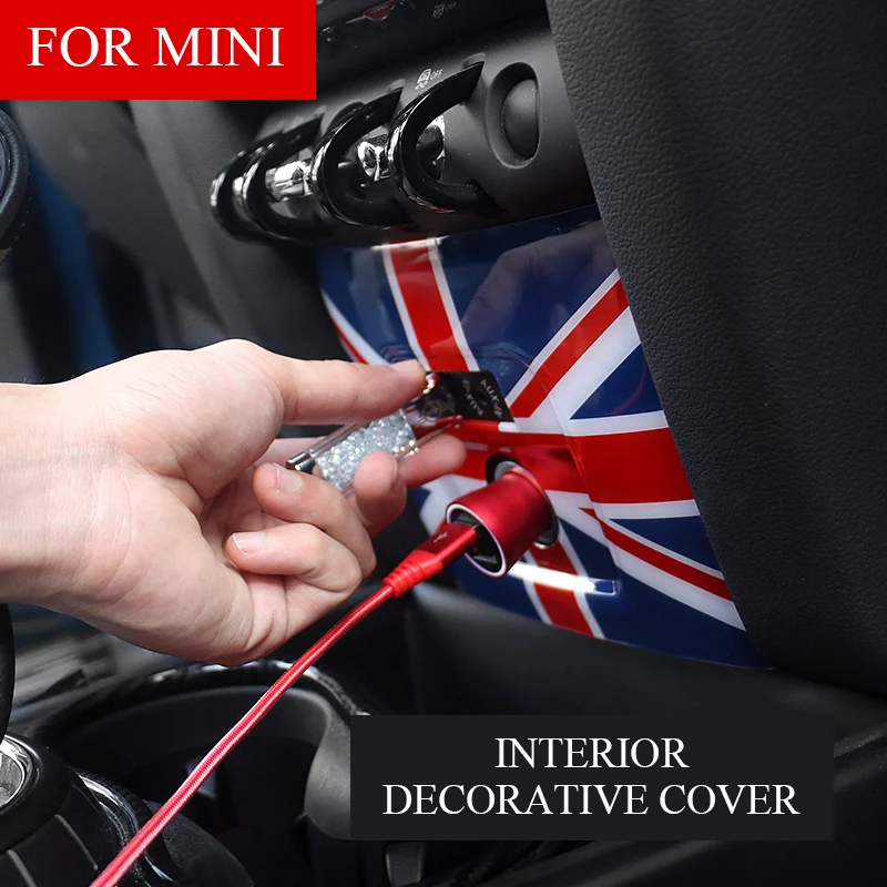 

1 шт. ABS Union Jack центральная консоль USB ручка декоративная панель оболочка Автомобильная наклейка автостайлинг для новой страны F 60 J C W