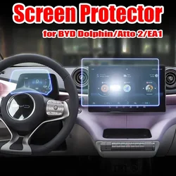 Screen Protector for BYD Dolphin ATTO2 EA1 EV Car GPS Navigation Tempered Glass Film Touch-screen Protective Pad Scratch Proof