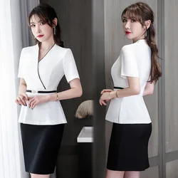 New Beauty Salon Uniform Esthetic Professional Spa Massage Technician Overalls Oil Push Work Clothes for Women Sauna Skirt Suit