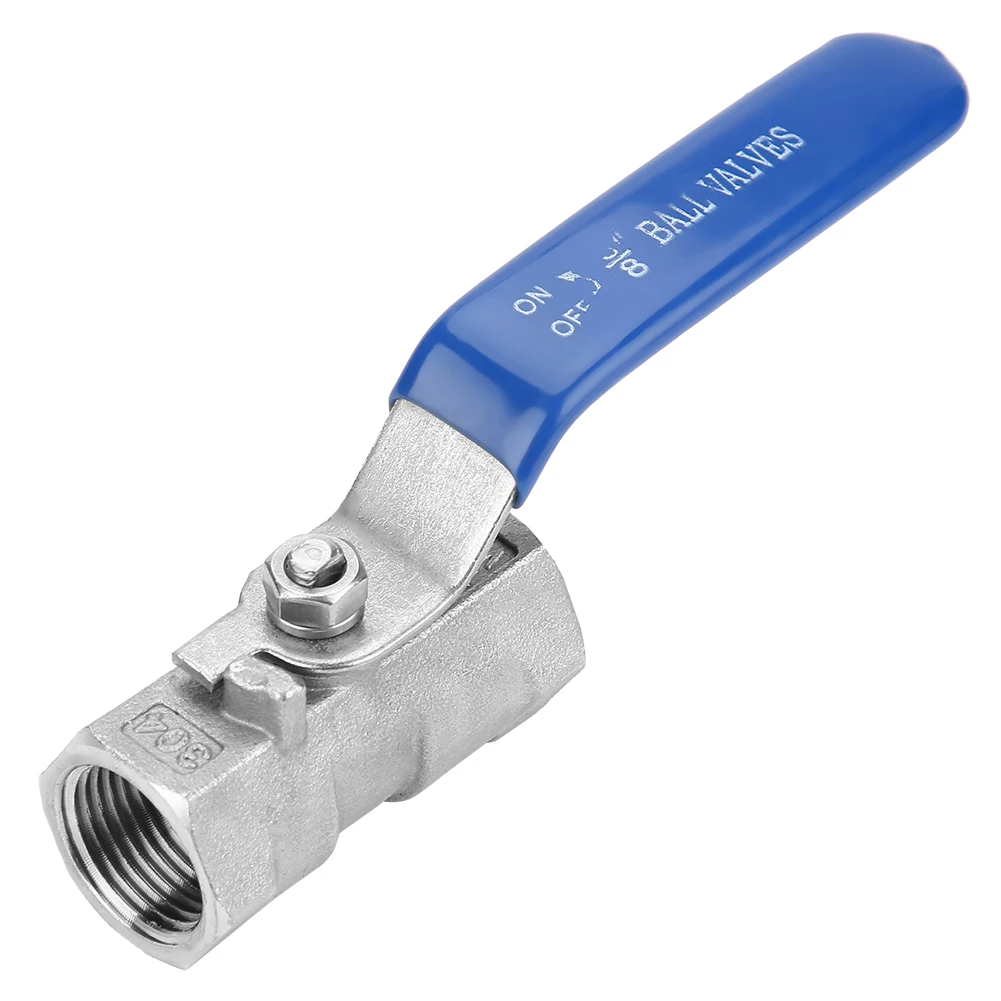 Stainless Steel SS304 Reduced Port Pipe Ball Valve Female Threaded 6 Sizes