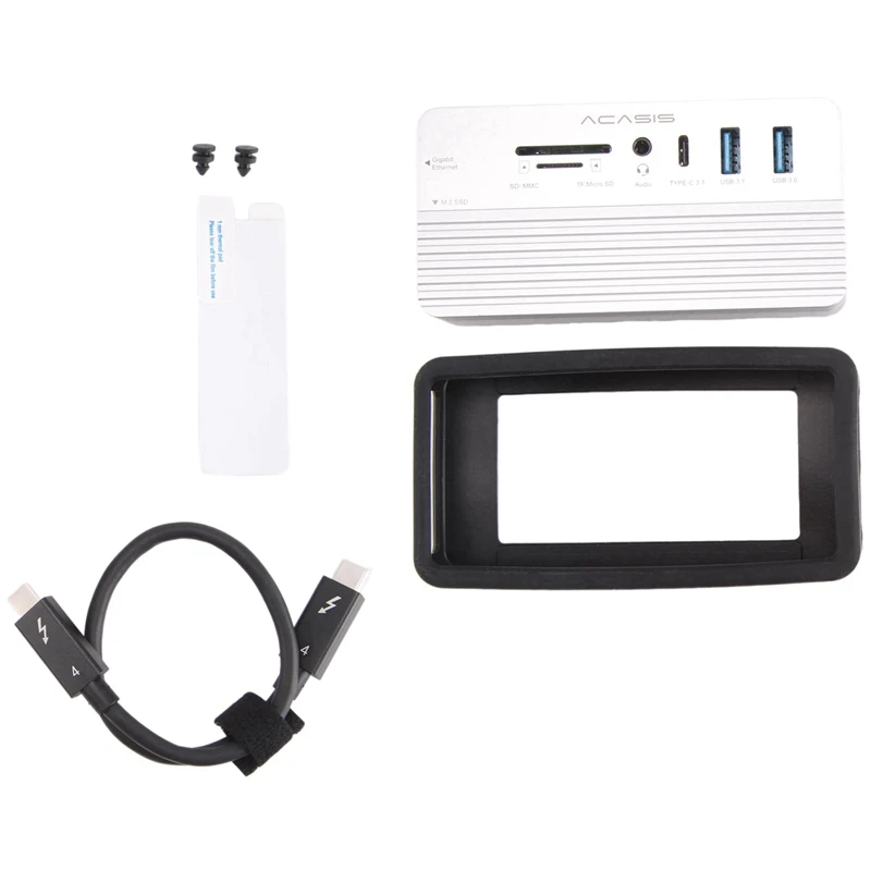ACASIS USB-C  ŷ ̼, M.2 NVME  SATA NGFF SSD, HDMI , Windows, MAC, IPAD, 8TB, 10 in 1