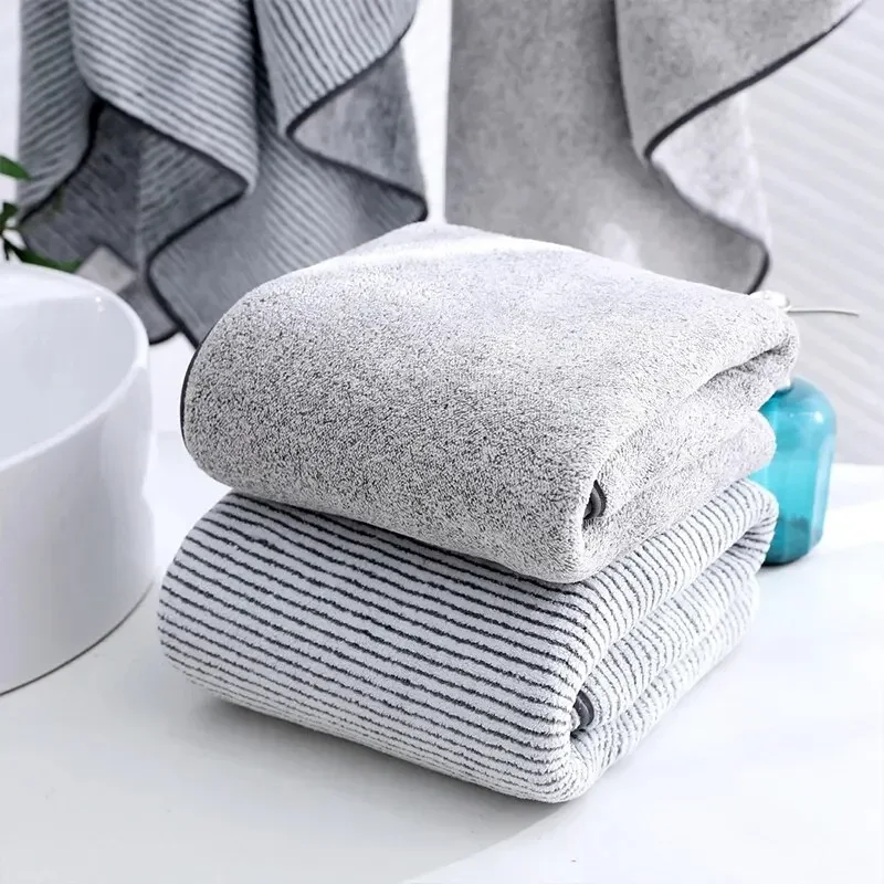 Thickened Microfiber Bath Towel for Body Gym Sports Spa Shower and Home Use Beach towels & mats Practical Beach Essentials