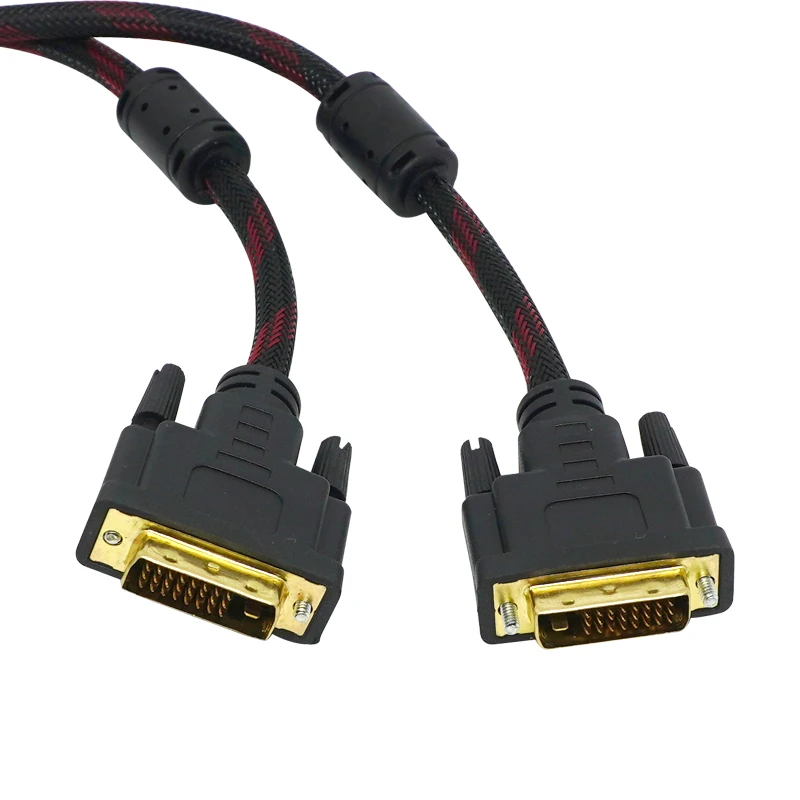 Cabo de Alta Velocidade Dvi 1.5m Banhado a Ouro Plugue Macho-masculino Dvi para Dvi 24 Mais Cabo 1080p para Lcd Dvd Hdtv Xbox - Imagem 3