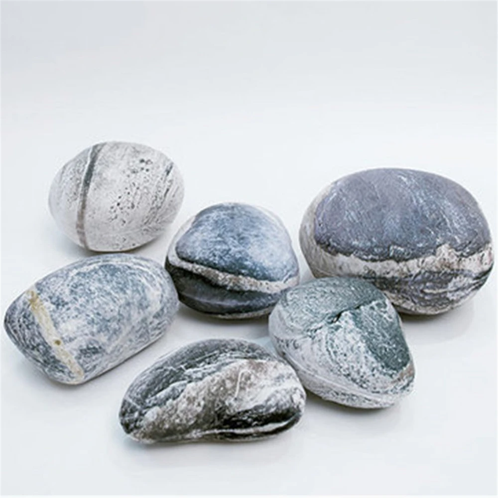 

Children Room Decor Pillow Soft Cushion Simulated Stone Pillow For Movie Props Creative Throw Pillow for Baby Kid Game Plush Toy
