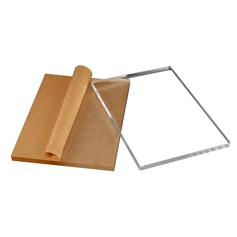 10x100x100mm Acrylic Plexiglass Clear Sheet Plastic Transparent Board Perspex Panel PMMA sheet