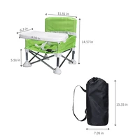 Baby Foldable Portable Dining Chair With Plate Seat Belt Children's Beach Chair Camping Child Comfortable Feeding Seat Baby 6