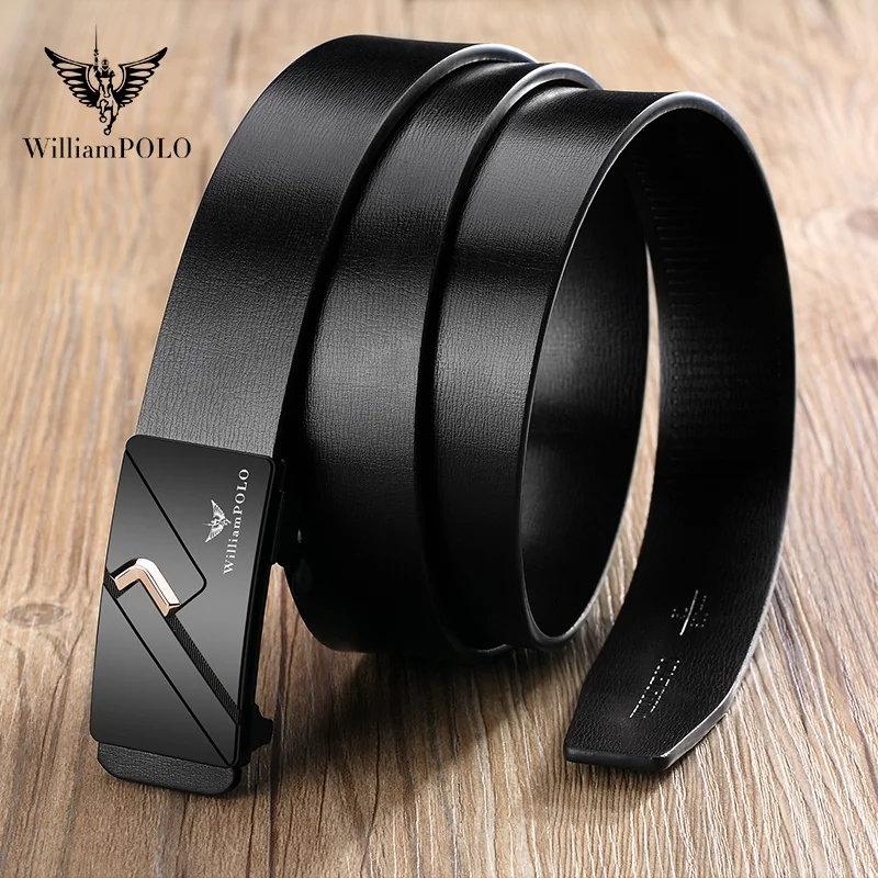 Men's casual belt minimalist toothless belt automatic buckle fashionable belt mens belt toothless automatic buckle belt