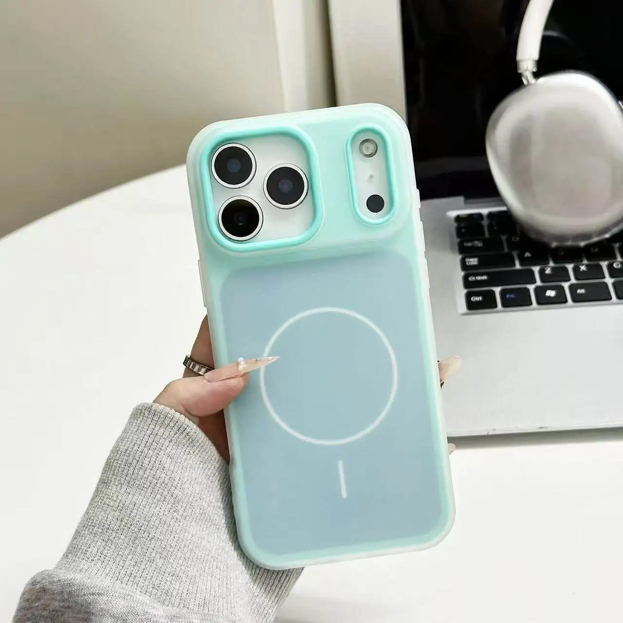 Jelly color Collision Matte Case For Magsafe iPhone 17 Pro Max 16 Plus 15 14 13 12 11 17Pro Mag Safe Phone Cover Accessories