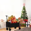4-Wheel Foldable Garden Handcart | Heavy-Duty Cargo Transport w/ One-Hand Carry | Portable Foldable Design for Easy Storage 2