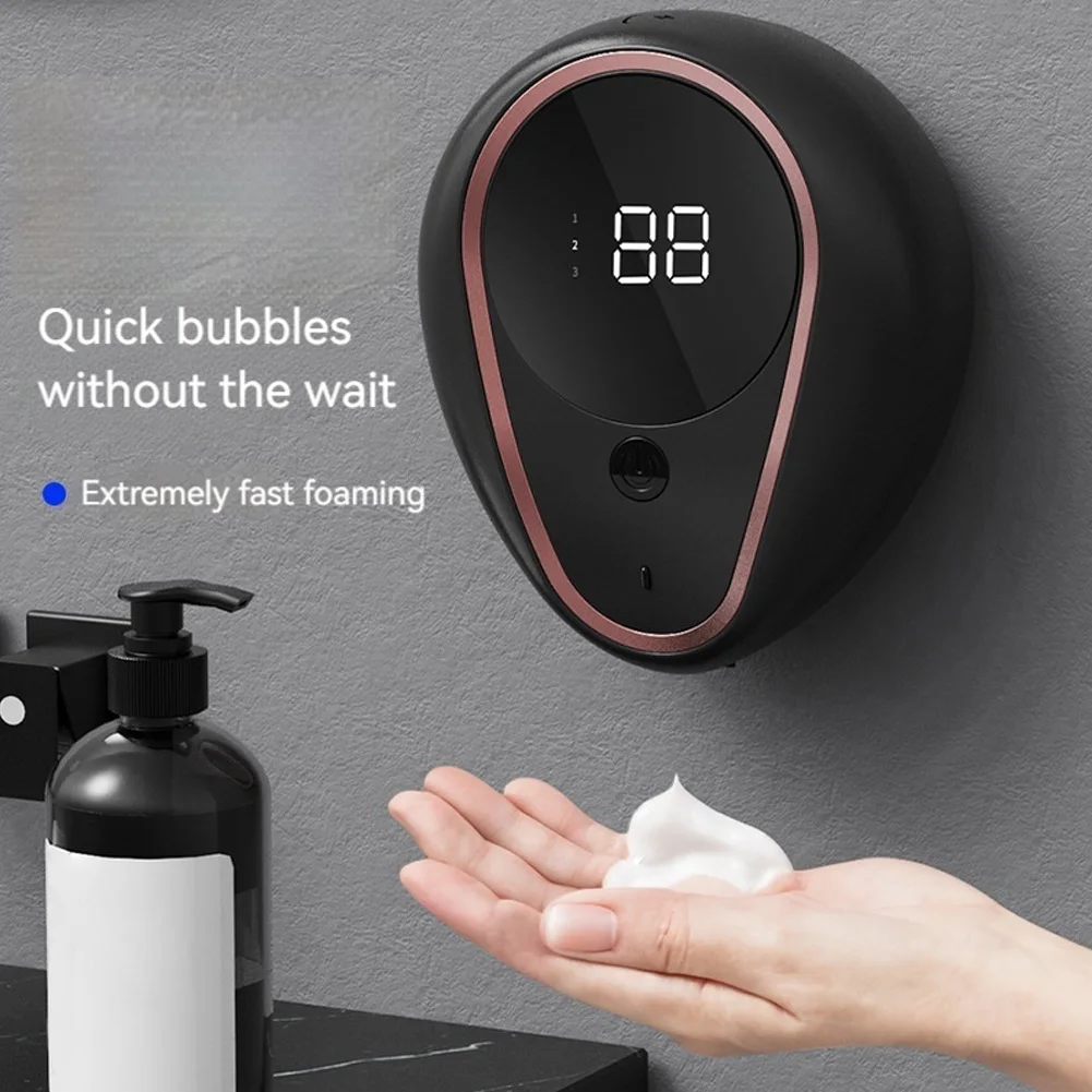 Automatic Wall Mount Rechargeable Foam Device 3 Gear Adjustable Washing Hand Machine Infrared Sensor for Bathroom Kitchen Office