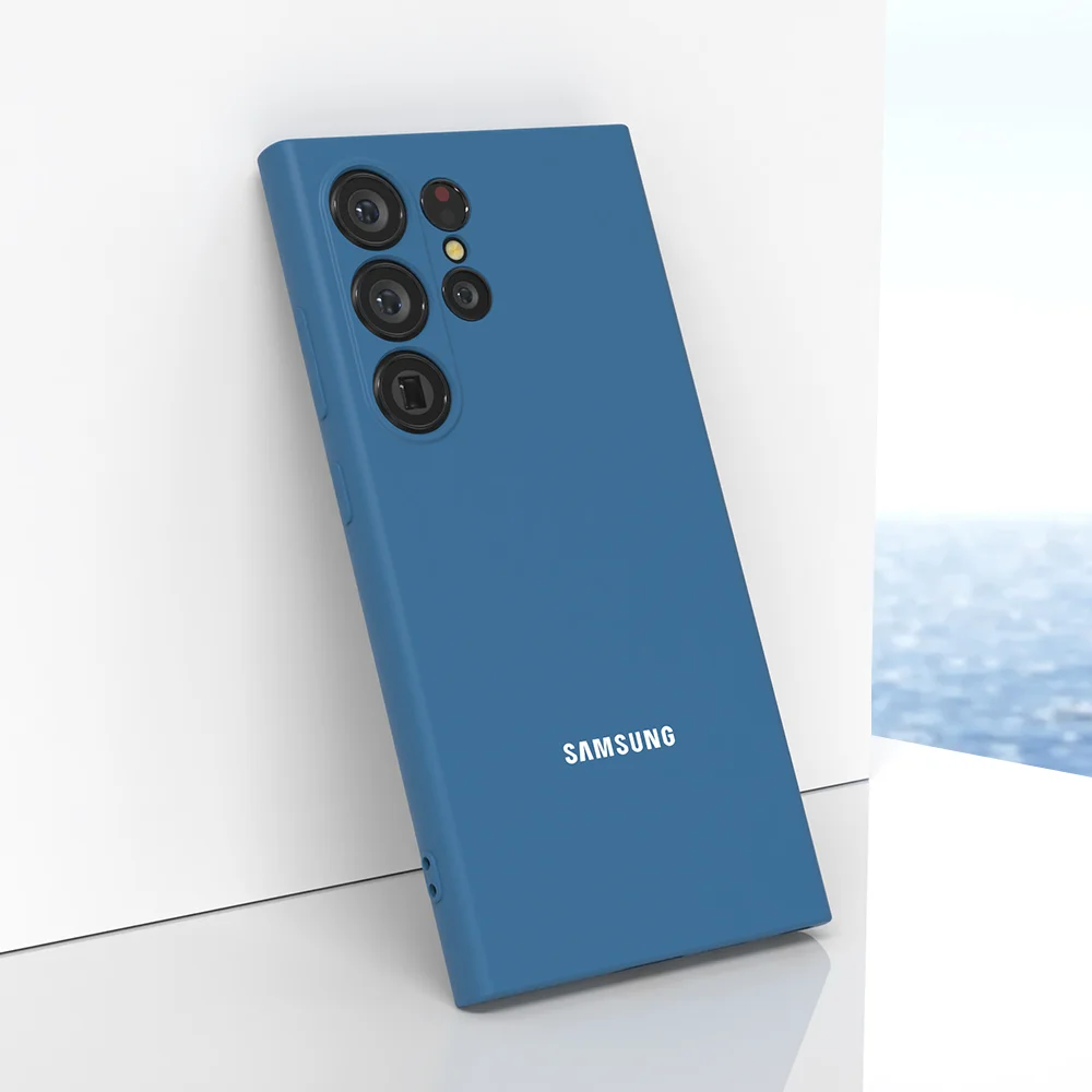 Weiche flüssige Silikonhülle für Samsung Galaxy S25 Ultra Plus S24 S23 S22 S21 FE S25EDGE Hautgefühl Telefon schützende Rückseite – Detail 7