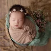 Newborn Cheesecloth Wrap Baby Photography Props Posing Fabric Cotton Stretch Blanket Hand Dyed Newborn Layer Wrap 3
