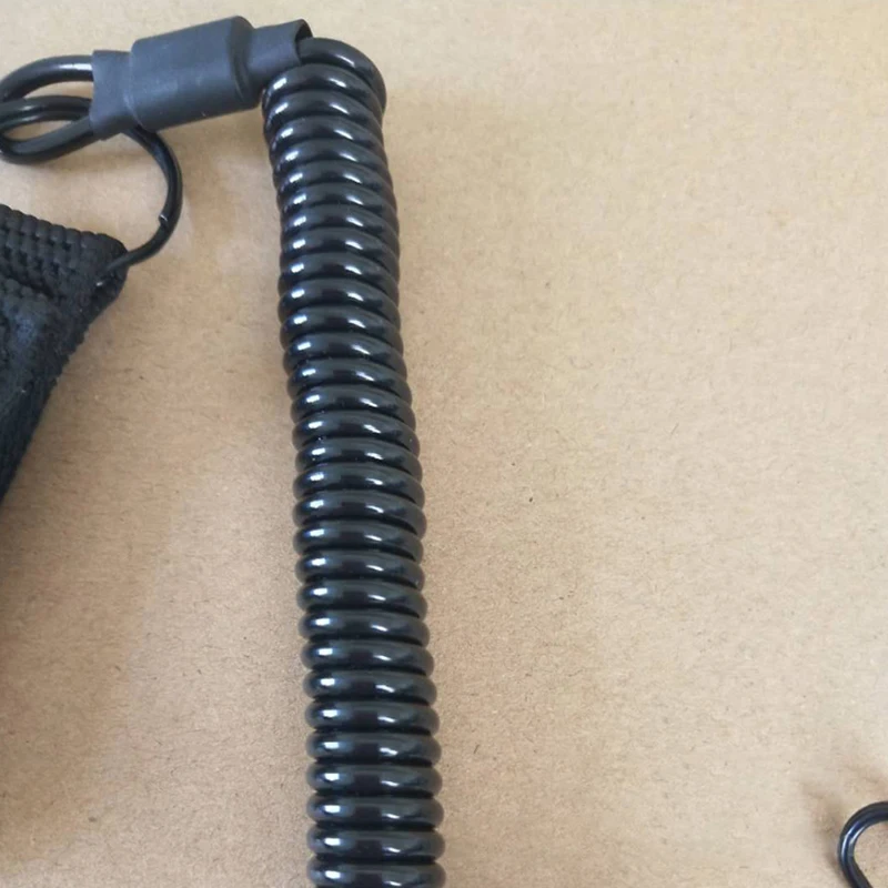 Anti-lost Elastic Lanyard Rope Military Spring Safety Strap Tactical Gun Rope