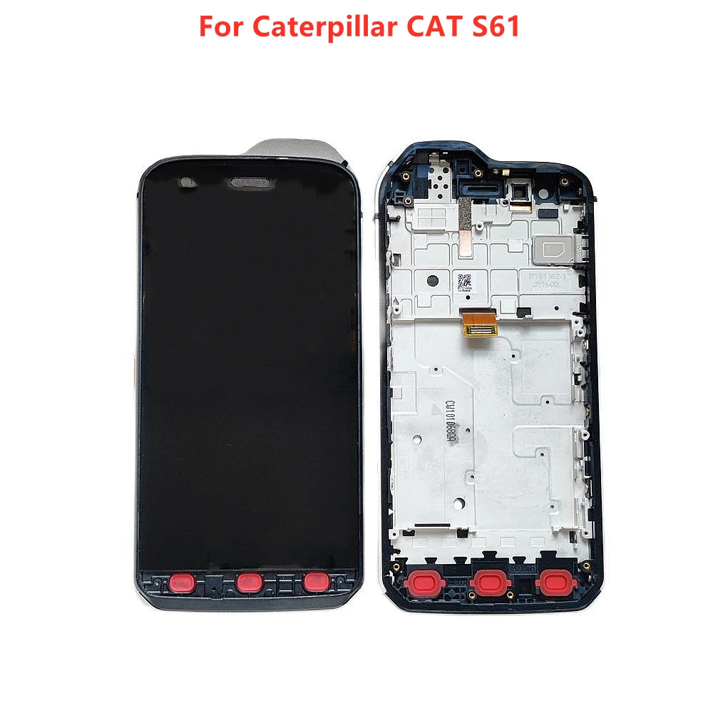 

Оригинальный Полный ЖК-дисплей 5,2 дюйма с рамкой для Caterpillar CAT S61 + фото + Подарочные инструменты