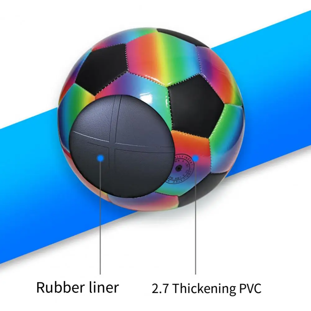 

Training Football Waterproof Pvc Soccer Ball Durable Indoor Football Toy for Sports Resistant to Wear Extrusion Ideal Sports
