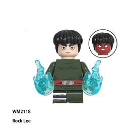 Naruto Anime Mini Blocks Collectible Figure Set - Featuring Kakashi, Sasuke, Itachi, Jiraiya, Tsunade, and Obito (Black)