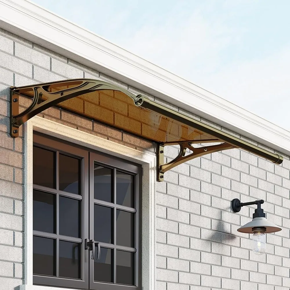 

Window Door Awning Canopy UPF 50+ Shelter Waterproof Outdoor Awnings UV Rain Snow Protection Solid Sheet Freight Free