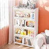 Home Kitchen Furniture Nordic Iron Kitchen Cabinets Living Room Balcony Multi-layer Crevice Snack Storage Cabinets with Wheels E 3