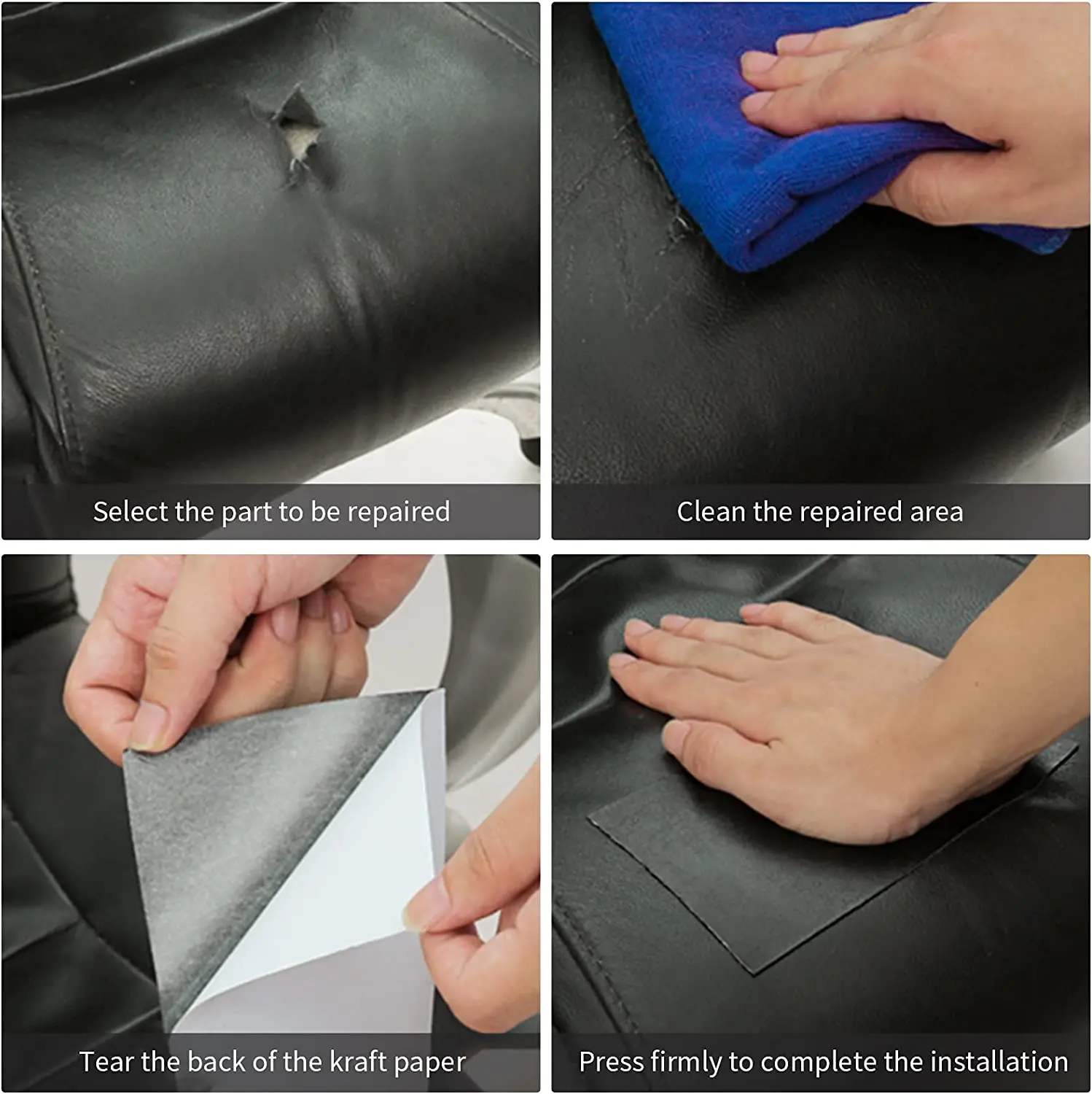 DIY back glue self-adhesive leather patch repair patch sofa repair Ding  leather self-adhesive PVC