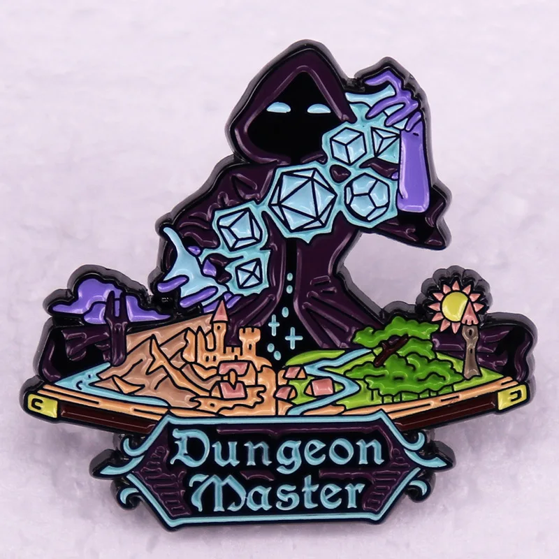 

Game Dungeon Lords Cosplay Props Metal Badge Lapel Pin Alloy Backpack Brooch Accessories