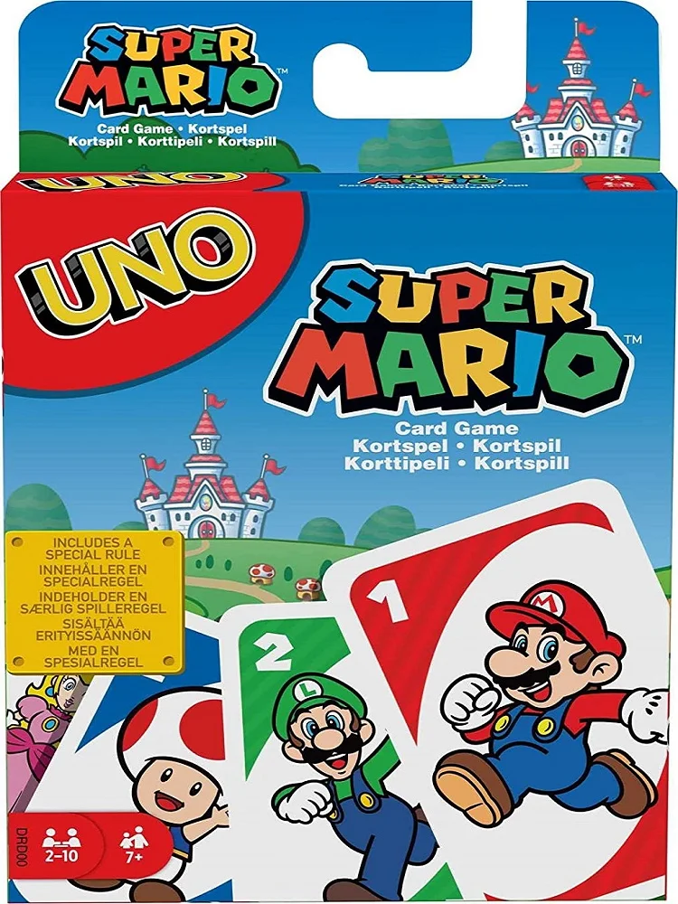 New UNO Super Mario Bros. (Nintendo) Card Game, Includes a Special