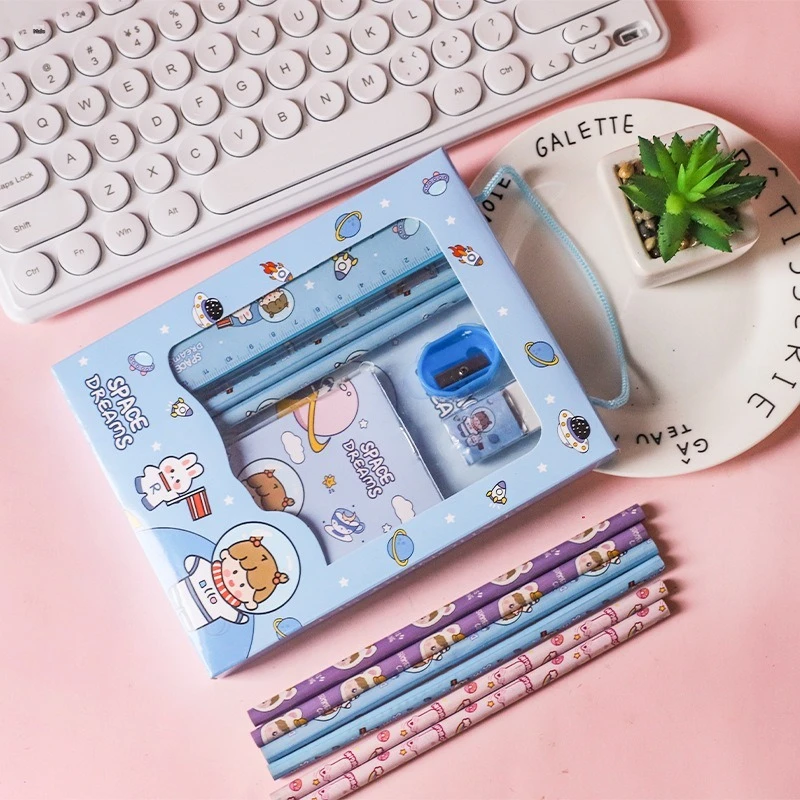 Cartoon-Themed Stationery Gift Set
