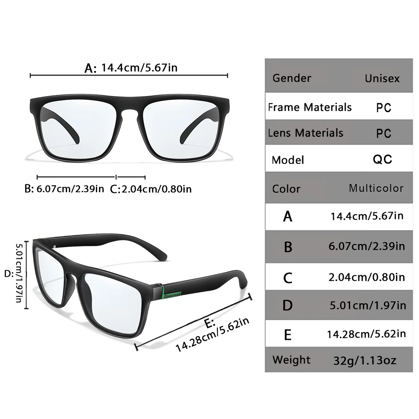 2 Pairs and 4 Pairs Set Photochromic Cycling Sunglasses for Men and Women