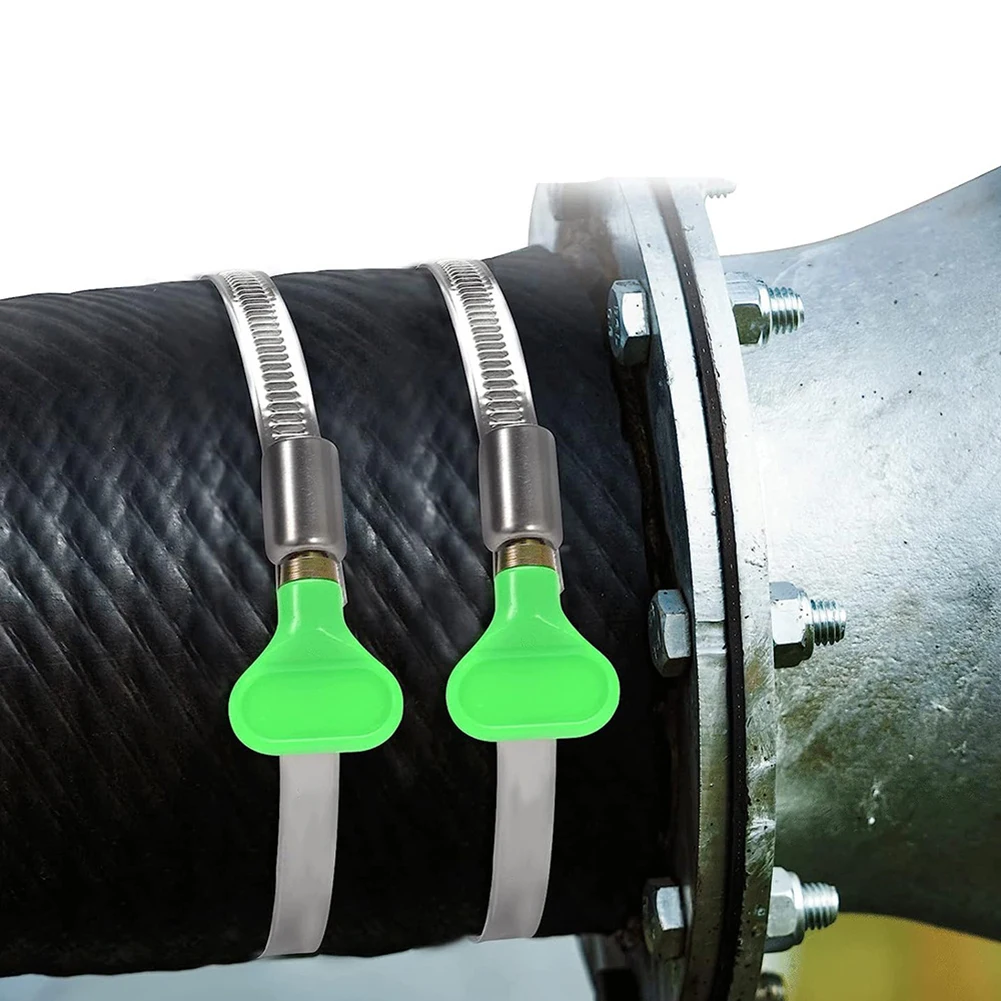 Description Picture 3 of item10pcs Adjustable Hose Clamps 304 Stainless Steel Hoop 90mm-110mm Screw Band Car Fuel Pipe Clips Worm Gear Clip Fixed Tools