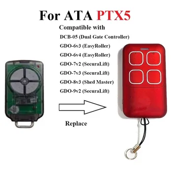 ATA PTX5 PTX-5 TrioCode 차고 문짝 리모컨, ATA PTX5 GDO 11v 1/6v 3/6v 4/7v 3/8v 3/9v 2/9v3 용