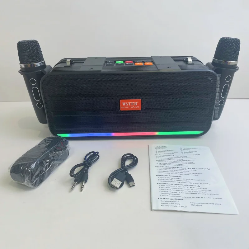 

Best Sellers KTV Stereo Set Hi-Fi Outdoor Stage Party Active Wireless Dj Gaming Karaoke Mini Portable Bluetooth Speaker With Mic