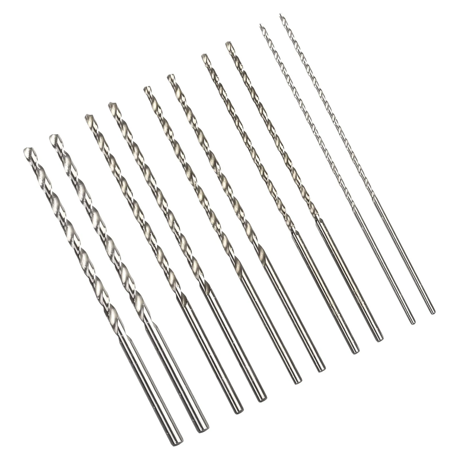 Drilling Machines Drill Bit Electric Drill 4mm 5mm Accessories High Speed Steel Parts Silver 10PCS 150mm 2mm 3mm