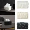 Rectangular Napkin Storage Box Napkin Organizer Cover Ceramic Tissue Box for Desk Office Bedroom Car Restaurant 4