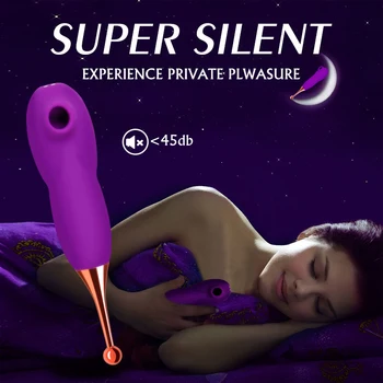 2 in1 Sucking Vibrators Female Masturbator Clitoris Stimulator for Women Sex Toys Clit Sucker Vibrator for Adults Products FQ-06 3