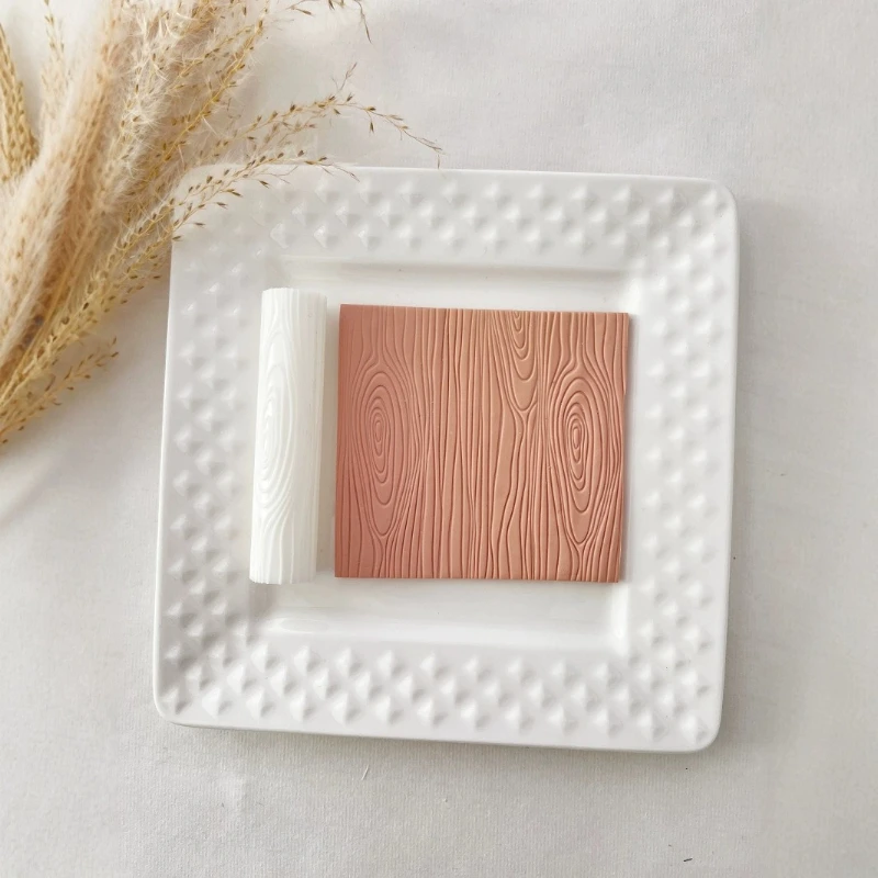 Wood Grain Texture Roller for Soft Pottery and Clay Earrings