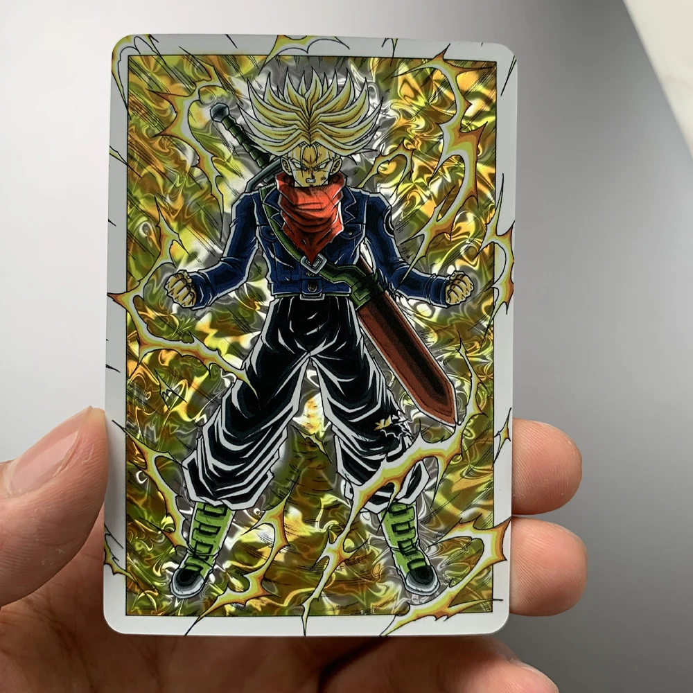 Bonecos desenhos animados dragon ball, cartas colecionáveis super saiyajin  son goku 3d, bonecos de desenho animado - AliExpress