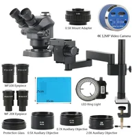 3.5X-100X 200X Simul Focul Parfocal Stereo Trinocular Microscope Objective Lens 55MP 48MP 24MP 4K HDMI USB Type C Digital Camera 1