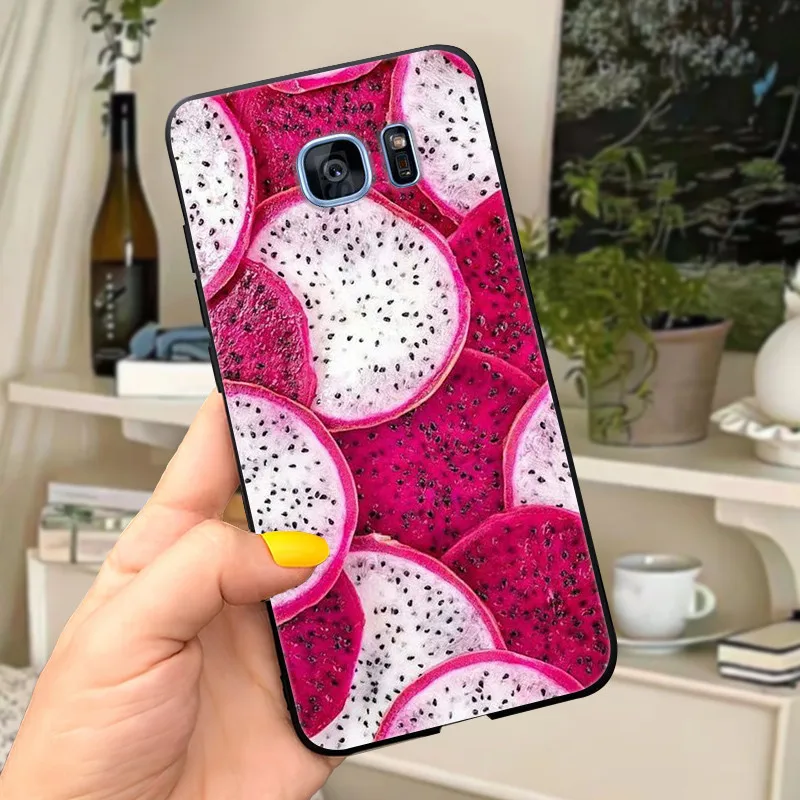 Cute Letters Soft Silicone Phone Case Cover - For Samsung Galaxy S7 Edge