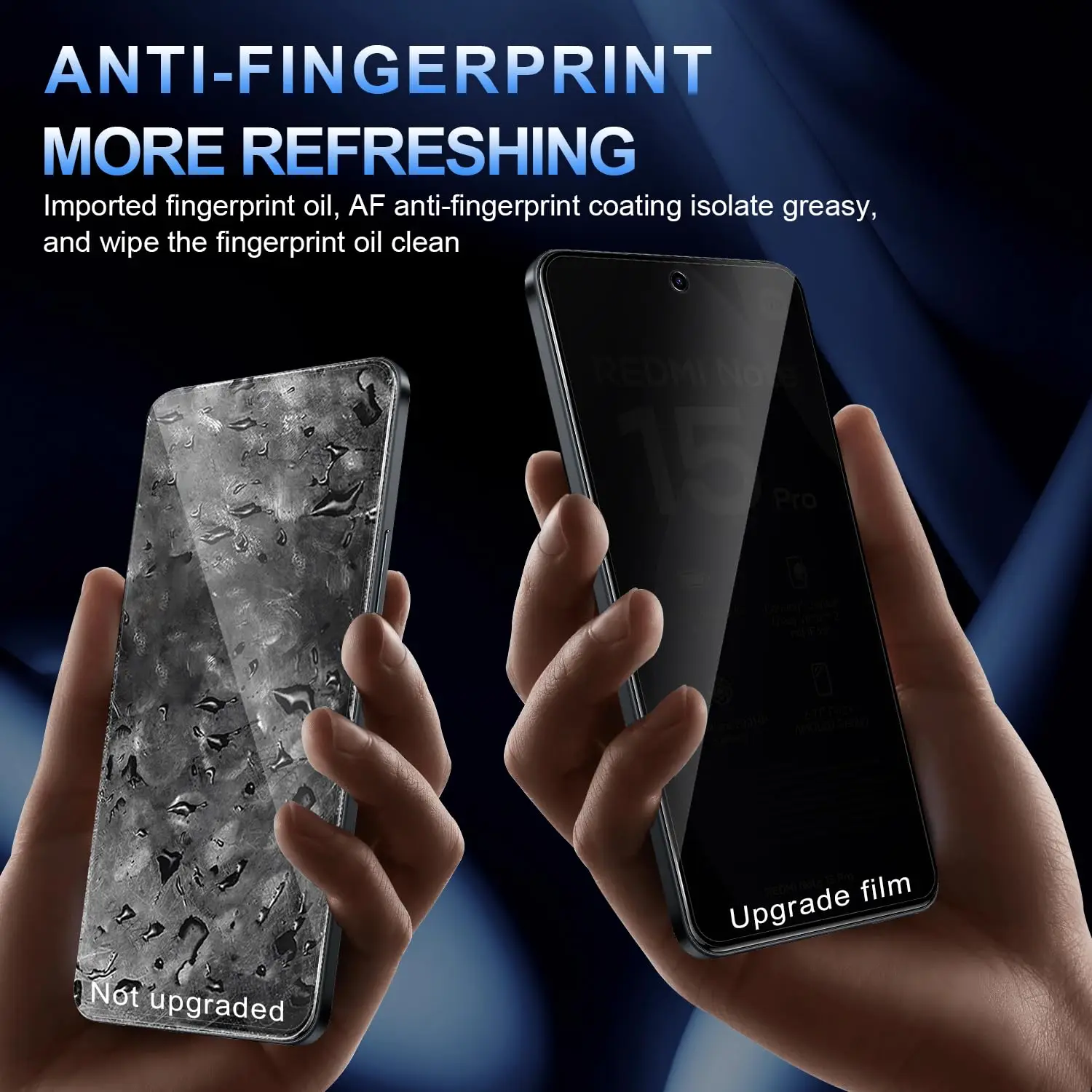 Premium Privacy Tempered Glass Anti-Spy Screen Protector, 6.9-inch, 9H Scratch-Resistant, Case-Friendly Design