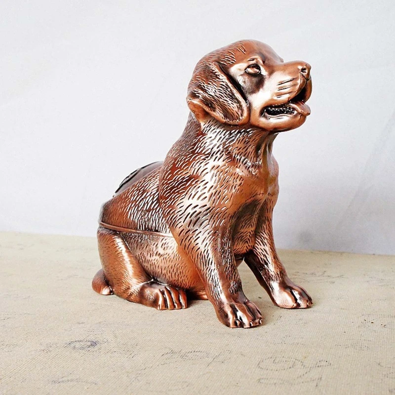 Kreative Hunde form Aschenbecher Zuhause Metall Zigarette Aschenbecher  Tablett für Zigarre Vintage Büro Tisch Dekoration Ornament Männer Vater