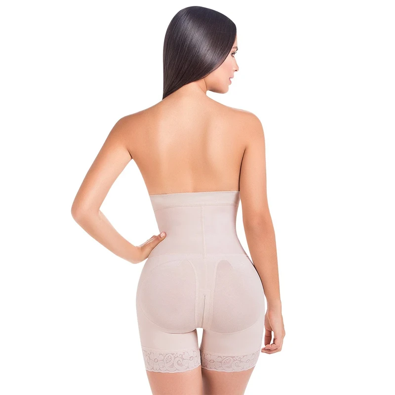 Shoulder Strap Shapewear Ladies Bodysuit Fajas Colombian High-Waisted Shapewear For Women Women Zipper Butt Lifter
