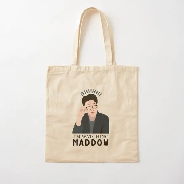 

Хлопчатобумажная Холщовая Сумка Shh I Am View Maddow, складная многоразовая дизайнерская сумка-шоппер, модная женская сумка-тоут из ткани унисекс